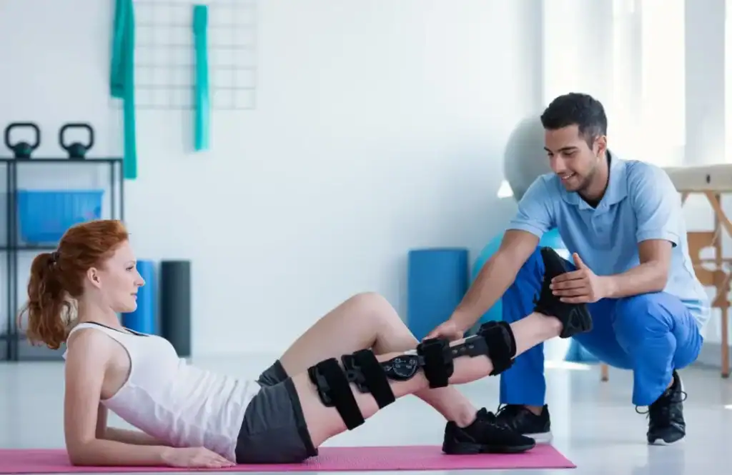 Debunking Meal Timing Myths: The Truth About Muscle Recovery 1 Woman having treatment to help muscle recovery Amersham after an injury