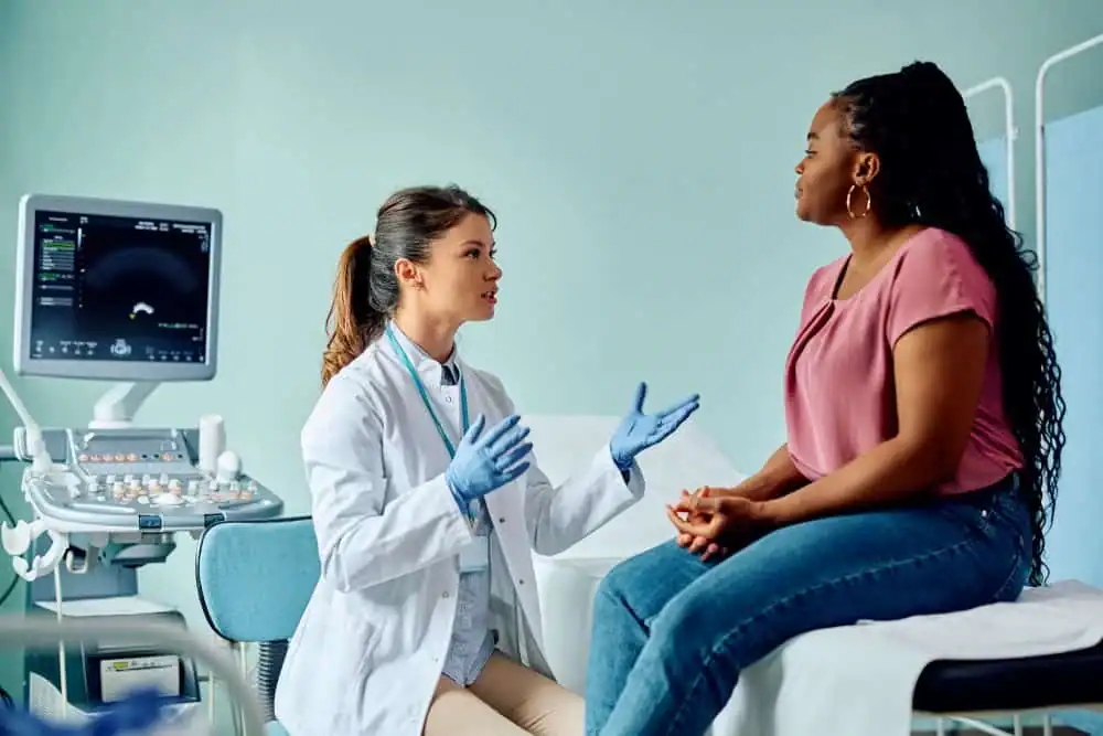 Rejuvenating Intimacy: Exploring Surgical Solutions for Vaginal Laxity 1 Woman have consultation about vaginal laxity Amersham